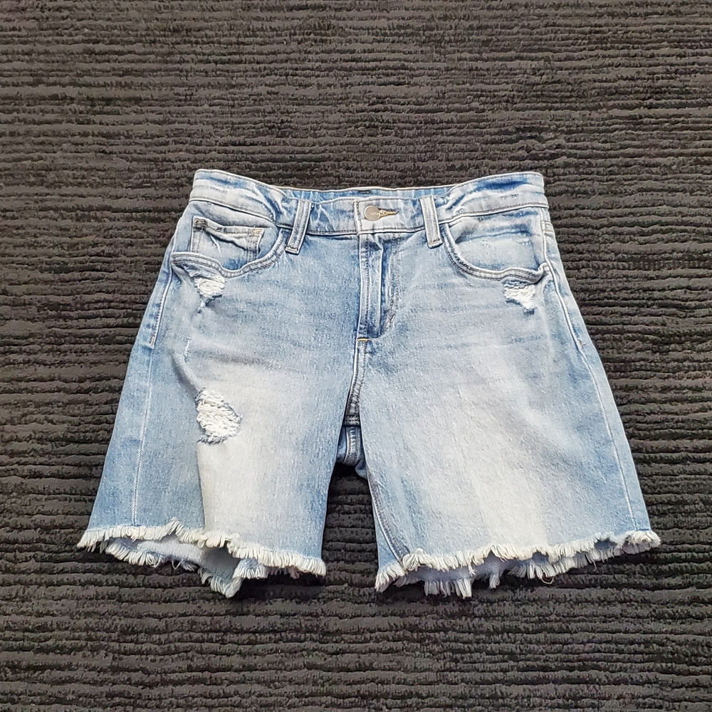 Joe's Jeans Size 27 Lightwash Lara Cut Off Distressed Denim Shorts